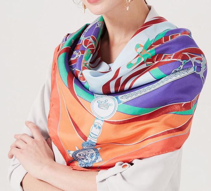 China Print Silk Scarf manufacturer