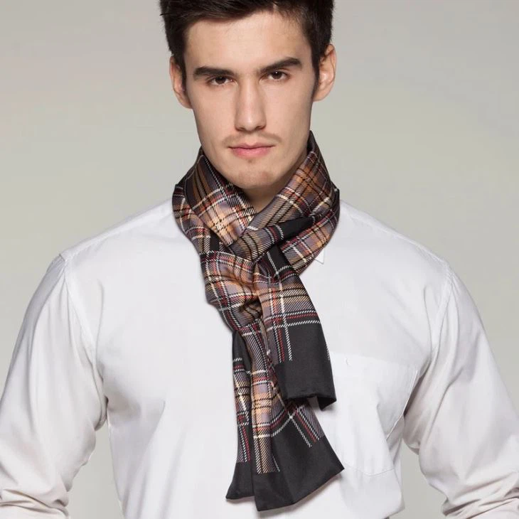 wholesale Men Silk Scarf factory