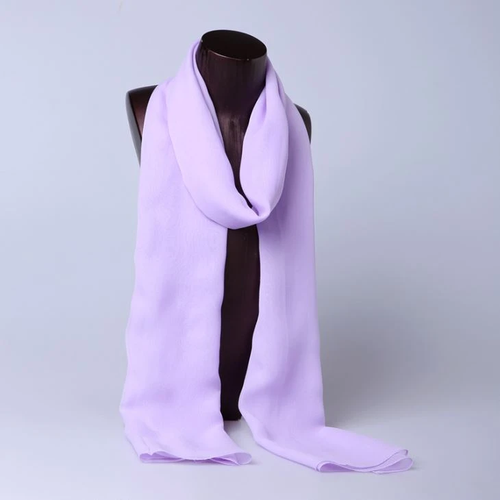 Multi-color Dyeing Silk Scarf 100% Georgette Silk Summer Scarf